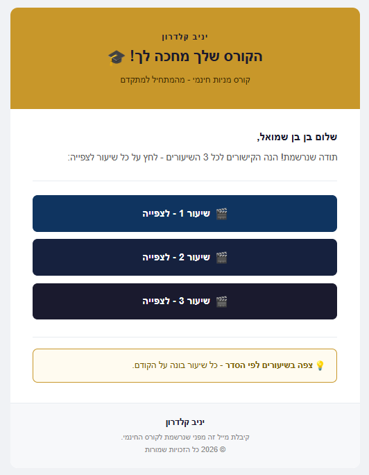 מייל אחרי